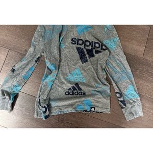 Boys ADIDAS LS Hooded tee SIZE M